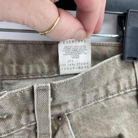 Levi’s orange tag vintage mens acid wash grey gray relaxed fit tapered leg jeans - Picture 8 of 12